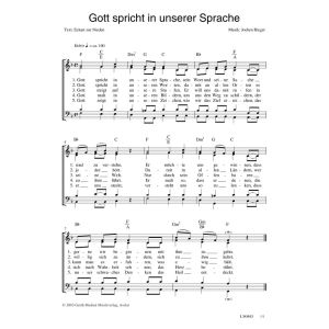 Produktbild des Artikels Gott spricht in unserer Sprache (Noten - Download)