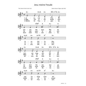 Produktbild des Artikels Jesu meine Freude (Noten - Download)