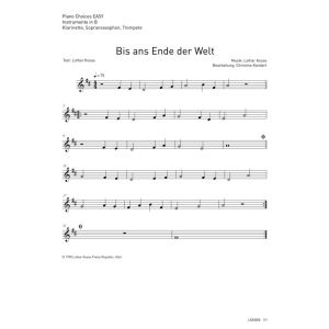Produktbild des Artikels Bis ans Ende der Welt (Noten - Download)