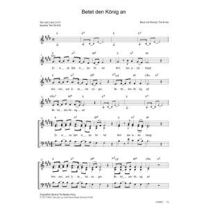 Produktbild des Artikels Betet den König an / Worship The Newborn King (Noten - Download)