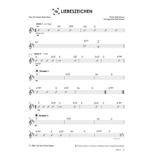 Produktbild des Artikels Liebeszeichen (Bandsheet) (Noten - Download)