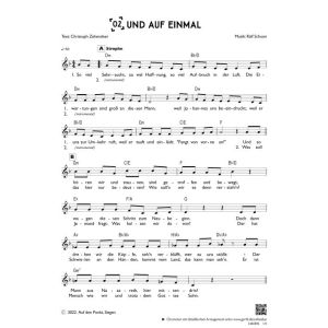 Produktbild des Artikels Und auf einmal (einstimmig) (Noten - Download)