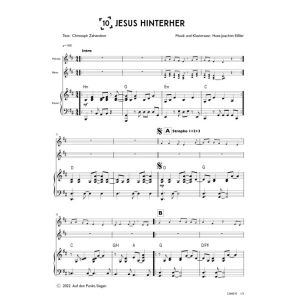 Produktbild des Artikels Jesus hinterher (Klavier) (Noten - Download)