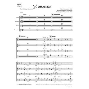 Produktbild des Artikels Unfassbar (Bläser) (Noten - Download)