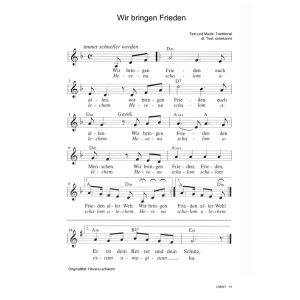 Produktbild des Artikels Wir bringen Frieden / Hevenu schalom (Noten - Download)