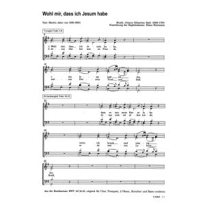 Produktbild des Artikels Wohl mir, dass ich Jesum habe (Noten - Download)