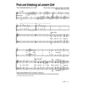 Produktbild des Artikels Preis und Anbetung sei unserm Gott (Noten - Download)