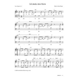 Produktbild des Artikels Ich danke dem Herrn (Noten - Download)