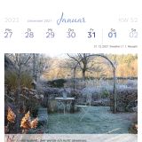 Stimmungsbild zu Wo Himmel und Erde sich berühren 2022 - Postkartenkalender mit 53 Gartenmotiven