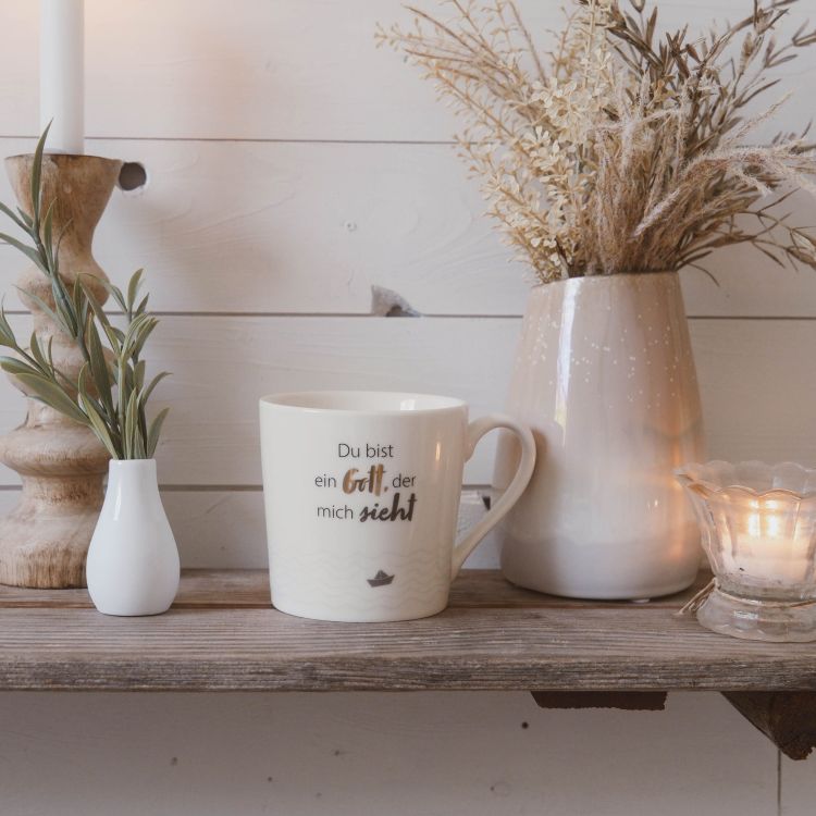 Banner Tasse Du bist ein Gott der mich sieht